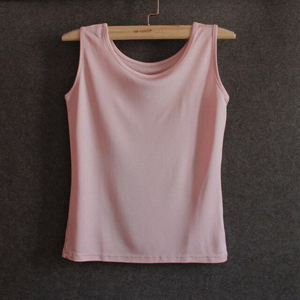 Silk Knitted Sleeveless Women Tank Top Basic Camisoles Summer Shirts
